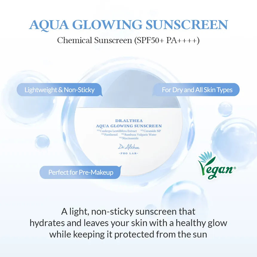 Aqua Glowing Sunscreen SPF50+ PA++++