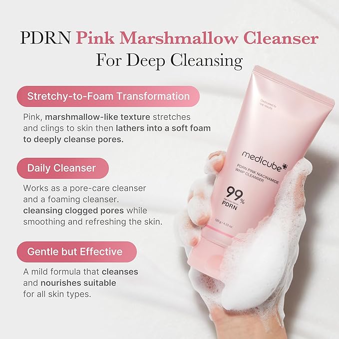 PDRN Pink Niacinamide Whip Cleanser