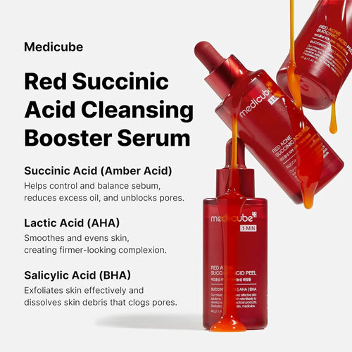 Red Acne Succinic Acid Peel