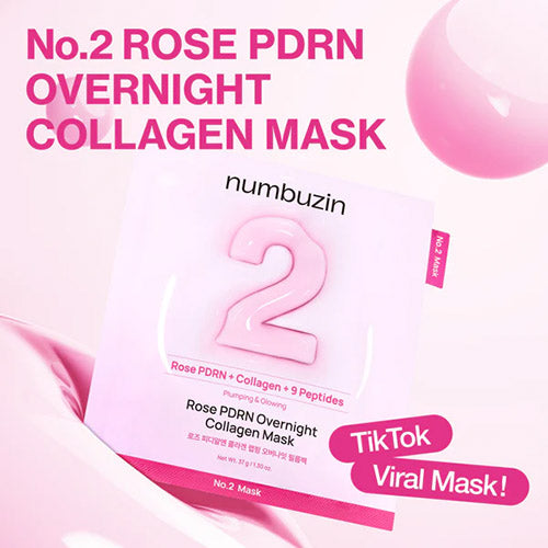 No.2 Rose PDRN Overnight Collagen Mask