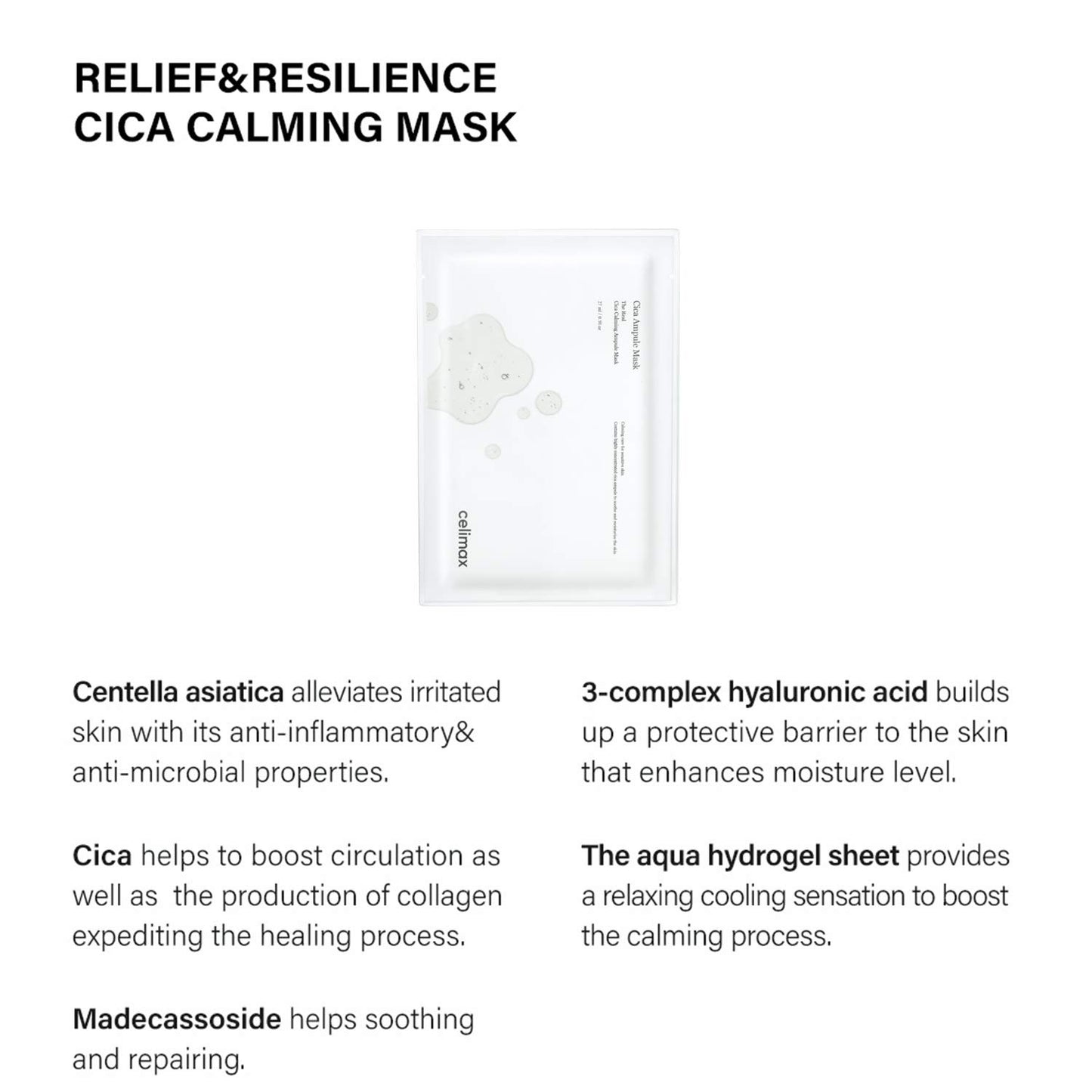 The Real Cica Calming Ampoule Mask