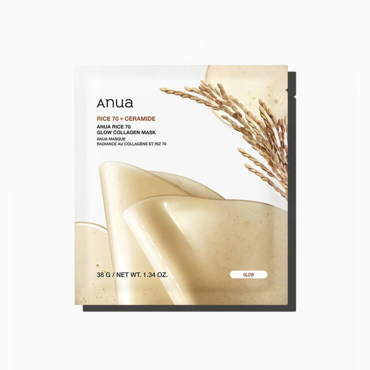 Anua Rice 70 Glow Collagen Mask