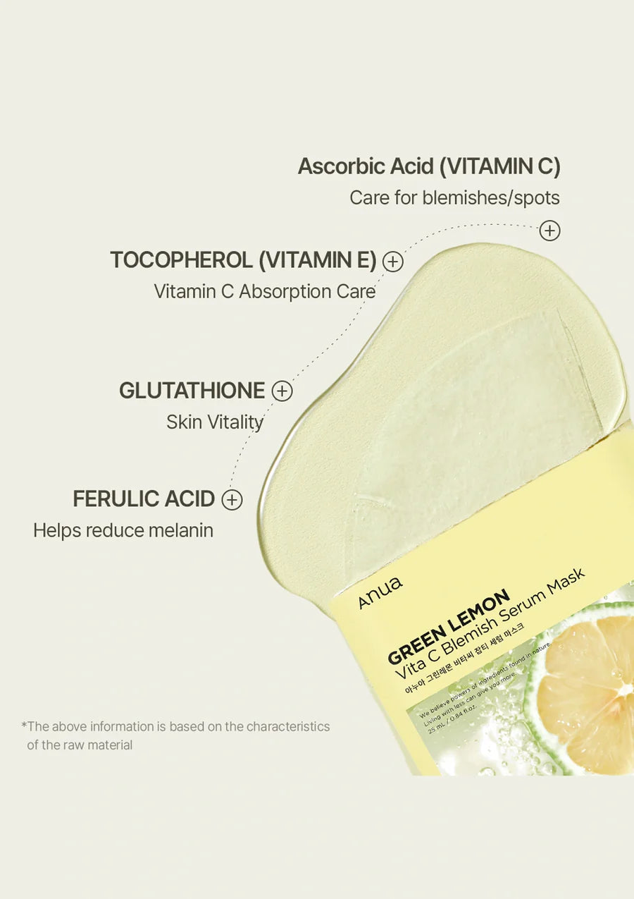 Anua Vitamin C Blemish Serum Mask