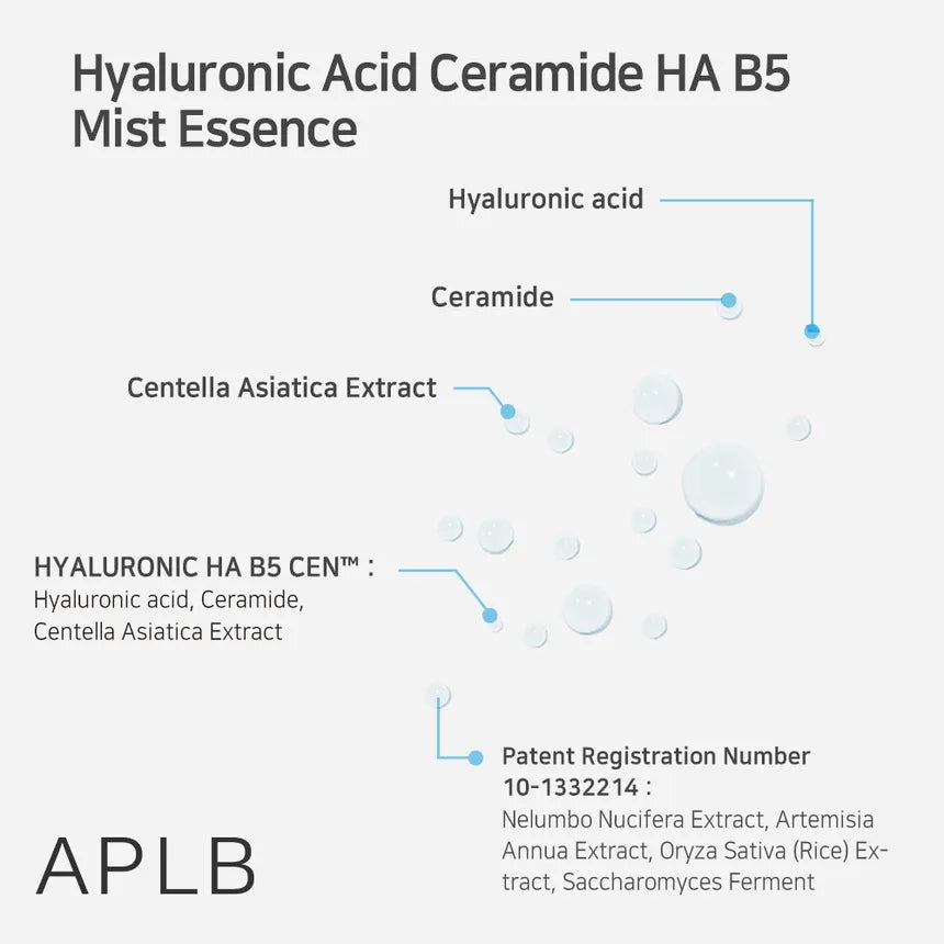 APLB Hyaluronic Acid Ceramide HA B5 Mist Essence