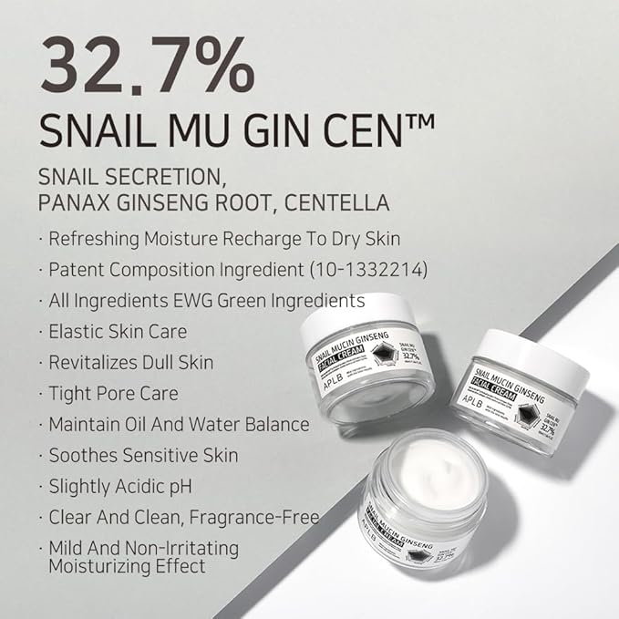 APLB Snail Mucin Ginseng Facial Cream