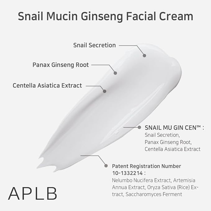 APLB Snail Mucin Ginseng Facial Cream
