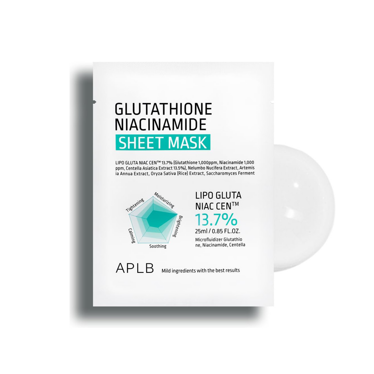 APLB Glutathione Niacinamide Sheet Mask