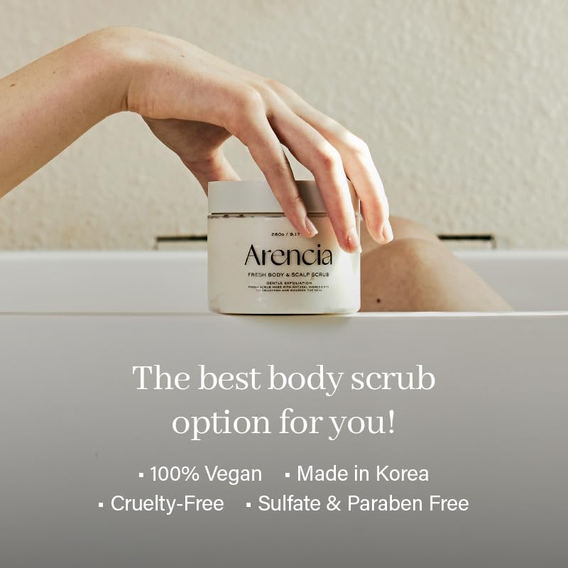 Arencia Fresh Cloud Body & Scalp Scrub (Lavender & Pear)