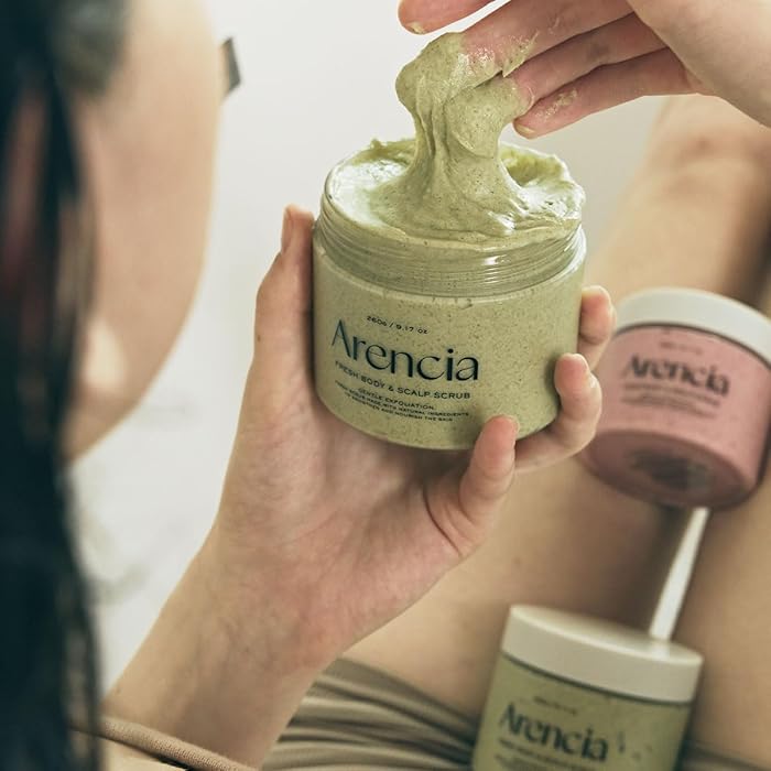 Arencia Fresh Cloud Body & Scalp Scrub (Lavender & Pear)