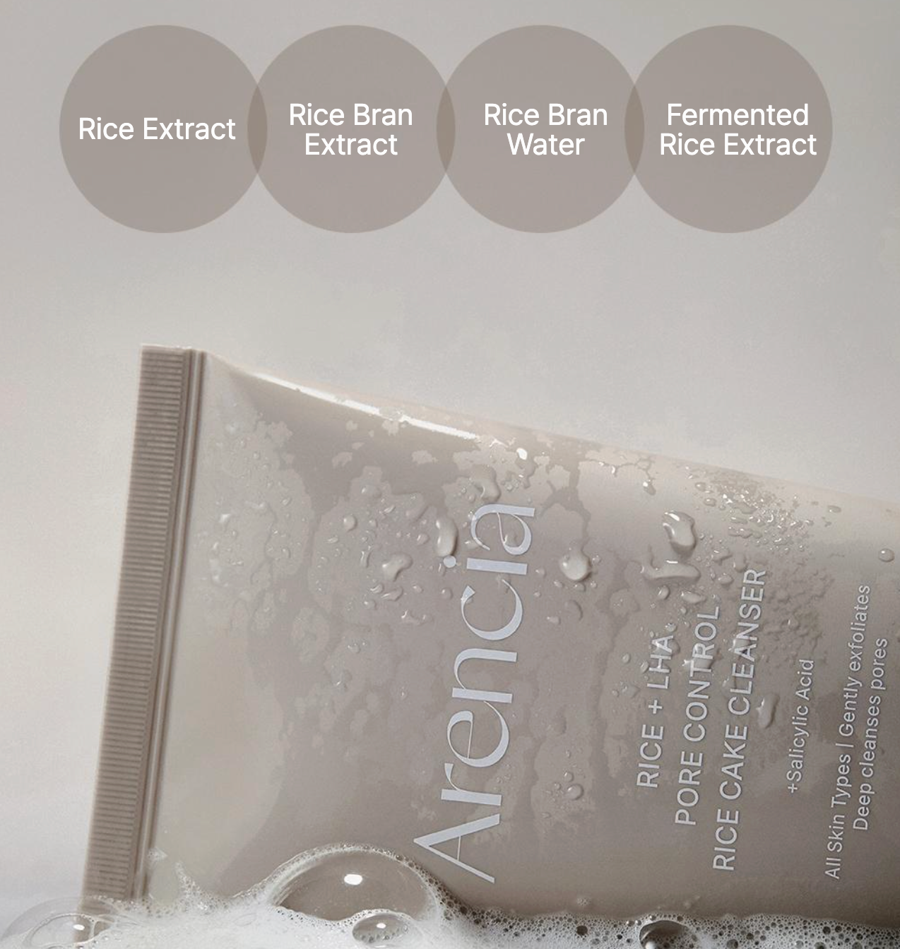 Rice + LHA Pore Control Rice Cake Cleanser