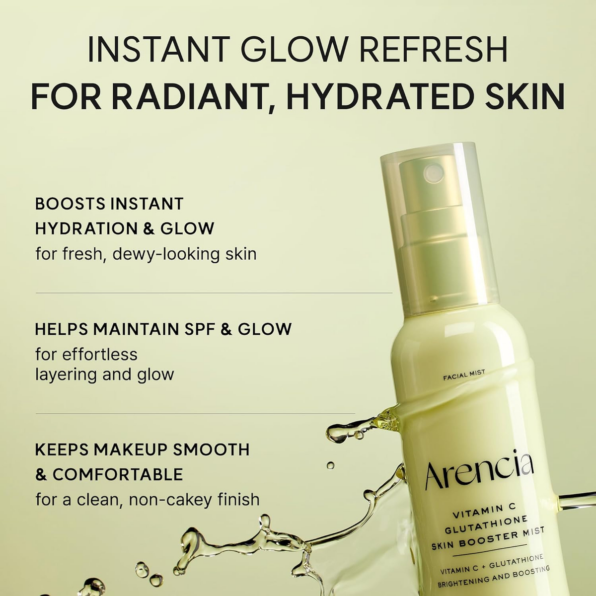 Arencia Vitamin C Glutathione Skin Booster Mist