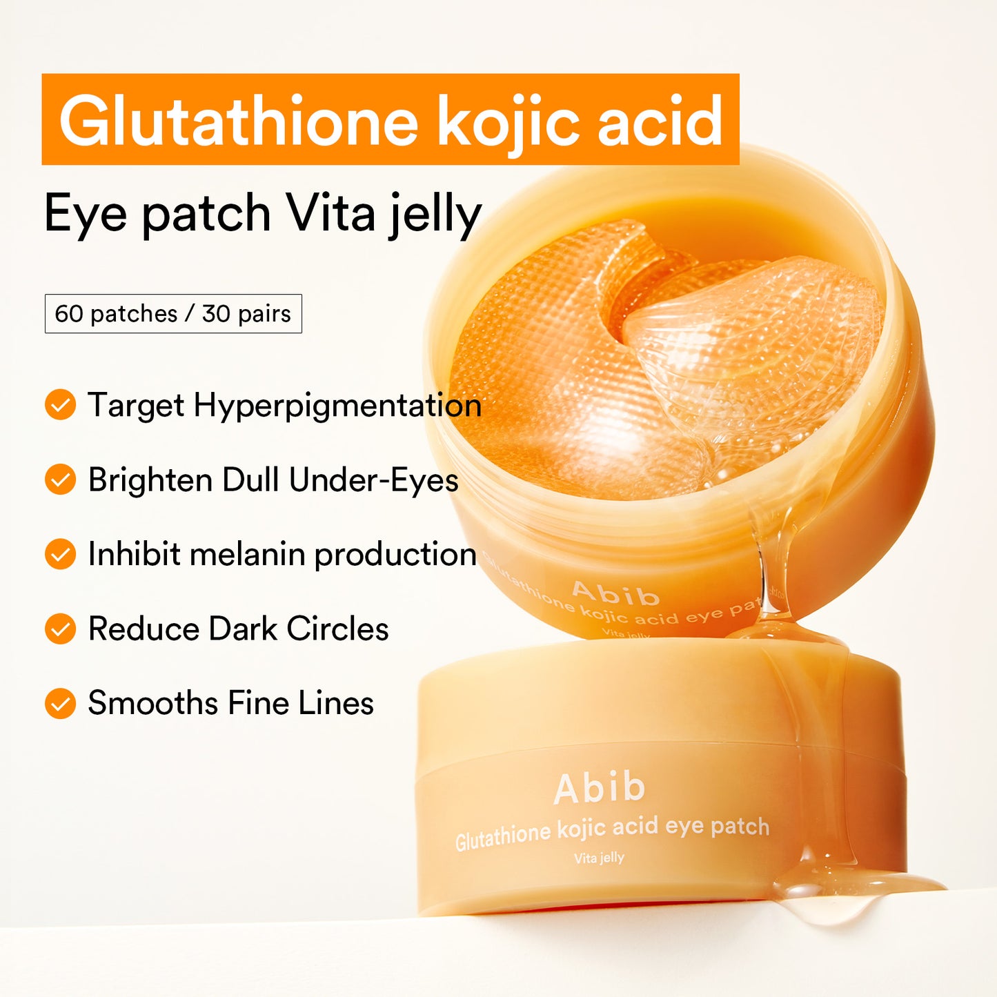 Glutathione Kojic Acid Eye Patch/Vita Jelly