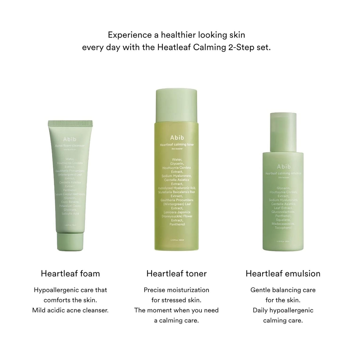 Abib Heartleaf Calming 2-Step Set