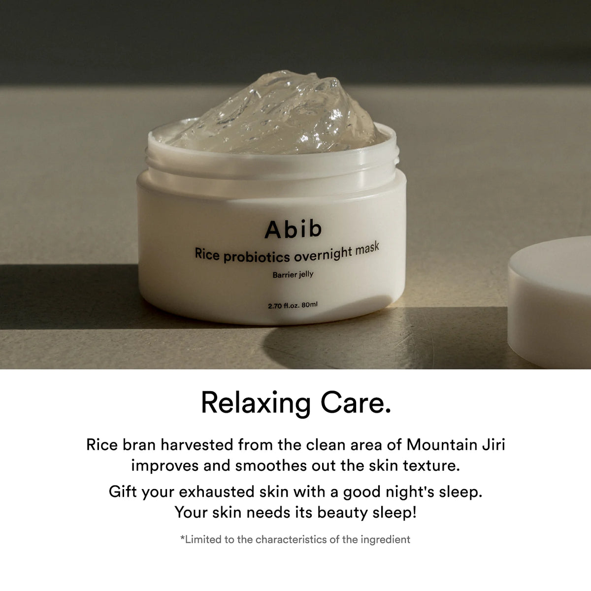 Abib Rice Probiotics Overnight Mask/Barrier Jelly