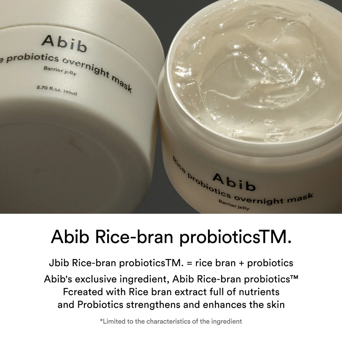 Abib Rice Probiotics Overnight Mask/Barrier Jelly