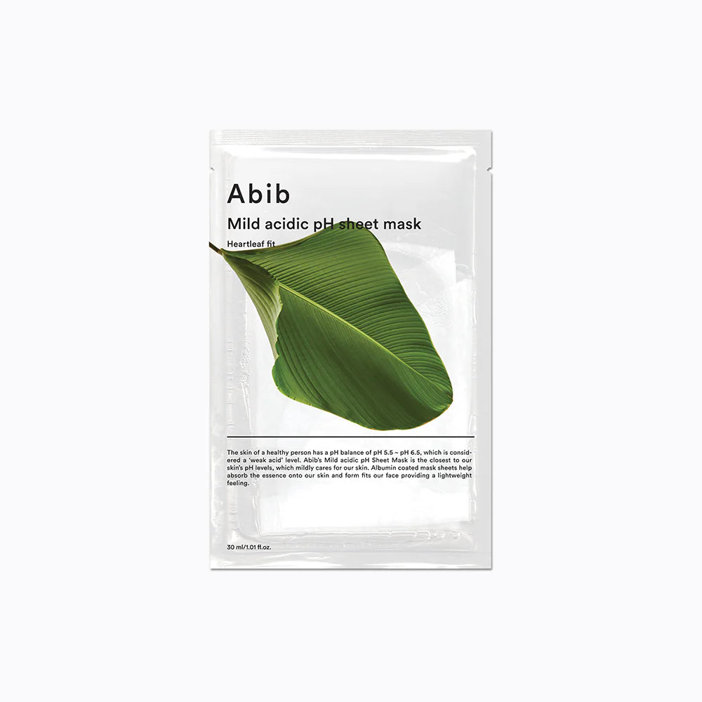 Abib Mild Acidic pH Sheet Mask/Heartleaf Fit