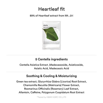 Mild Acidic pH Sheet Mask/Heartleaf Fit