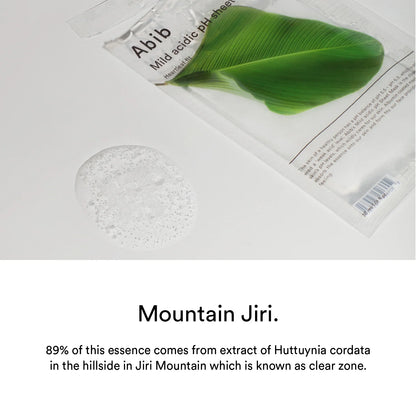 Mild Acidic pH Sheet Mask/Heartleaf Fit