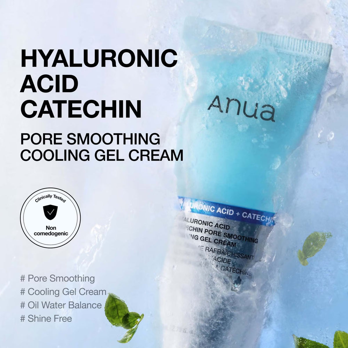 Anua Hyaluronic Acid Catechin Pore Smoothing Cooling Gel Cream