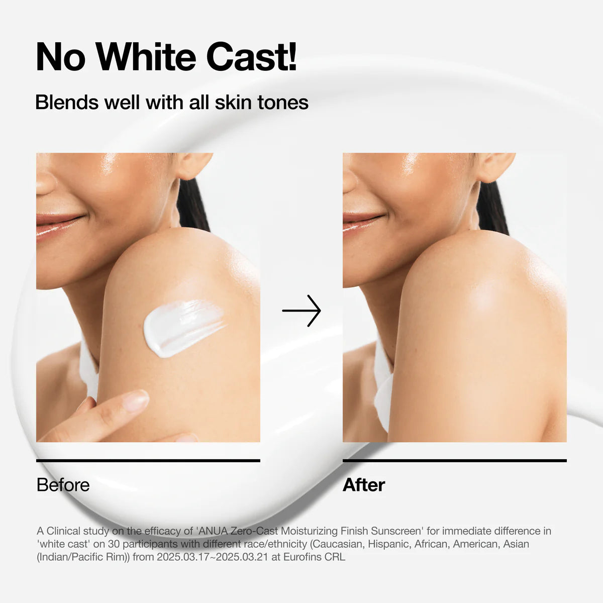 Zero-Cast Moisturizing Finish Sunscreen SPF50