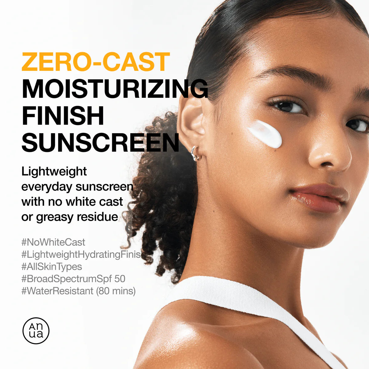Zero-Cast Moisturizing Finish Sunscreen SPF50