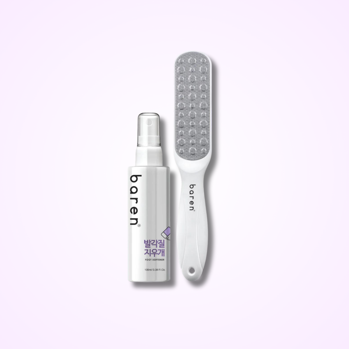 baren Foot Softener Kit: Foot File & Callus Softener Spray