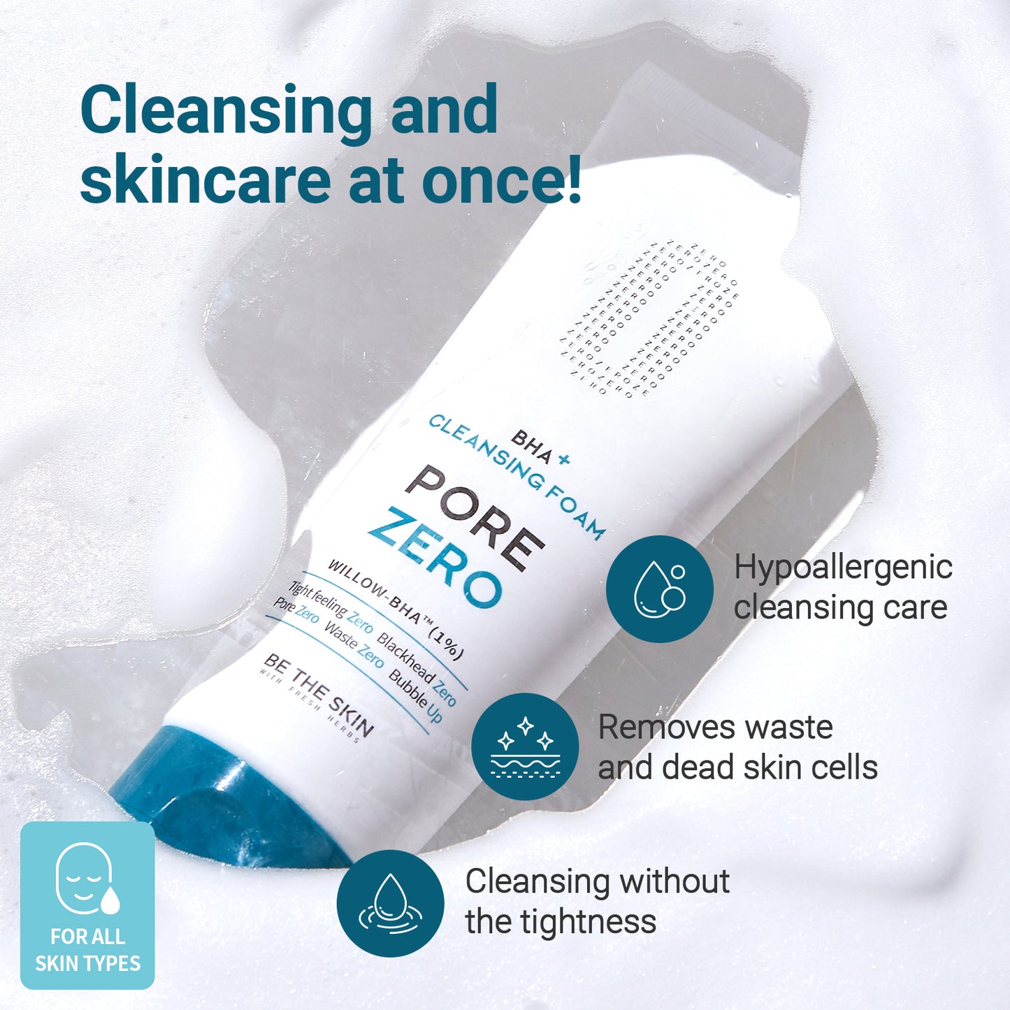 BHA+ Pore Zero Cleansing Foam
