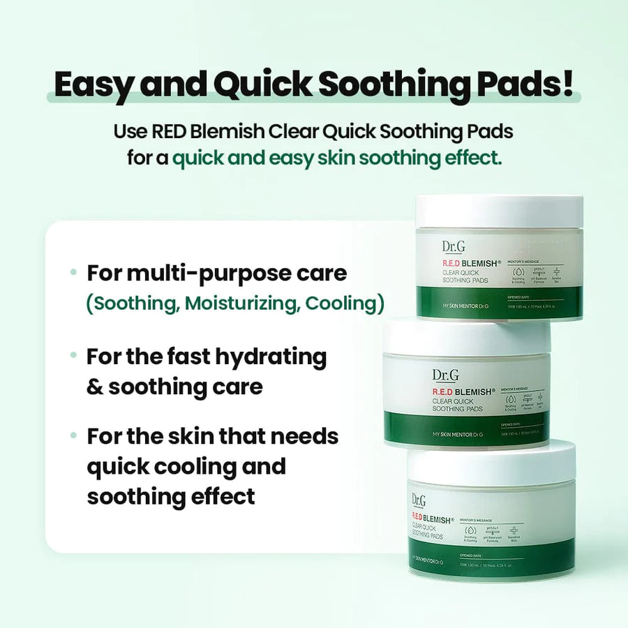 Dr.G R.E.D Blemish Clear Quick Soothing Pads