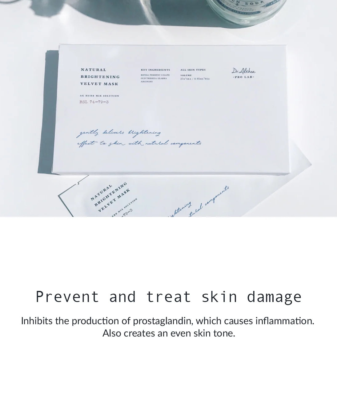 Dr. Althea Natural Brightening Velvet Mask