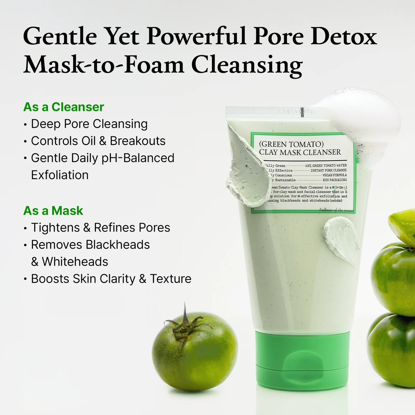 Green Tomato Clay Mask Cleanser