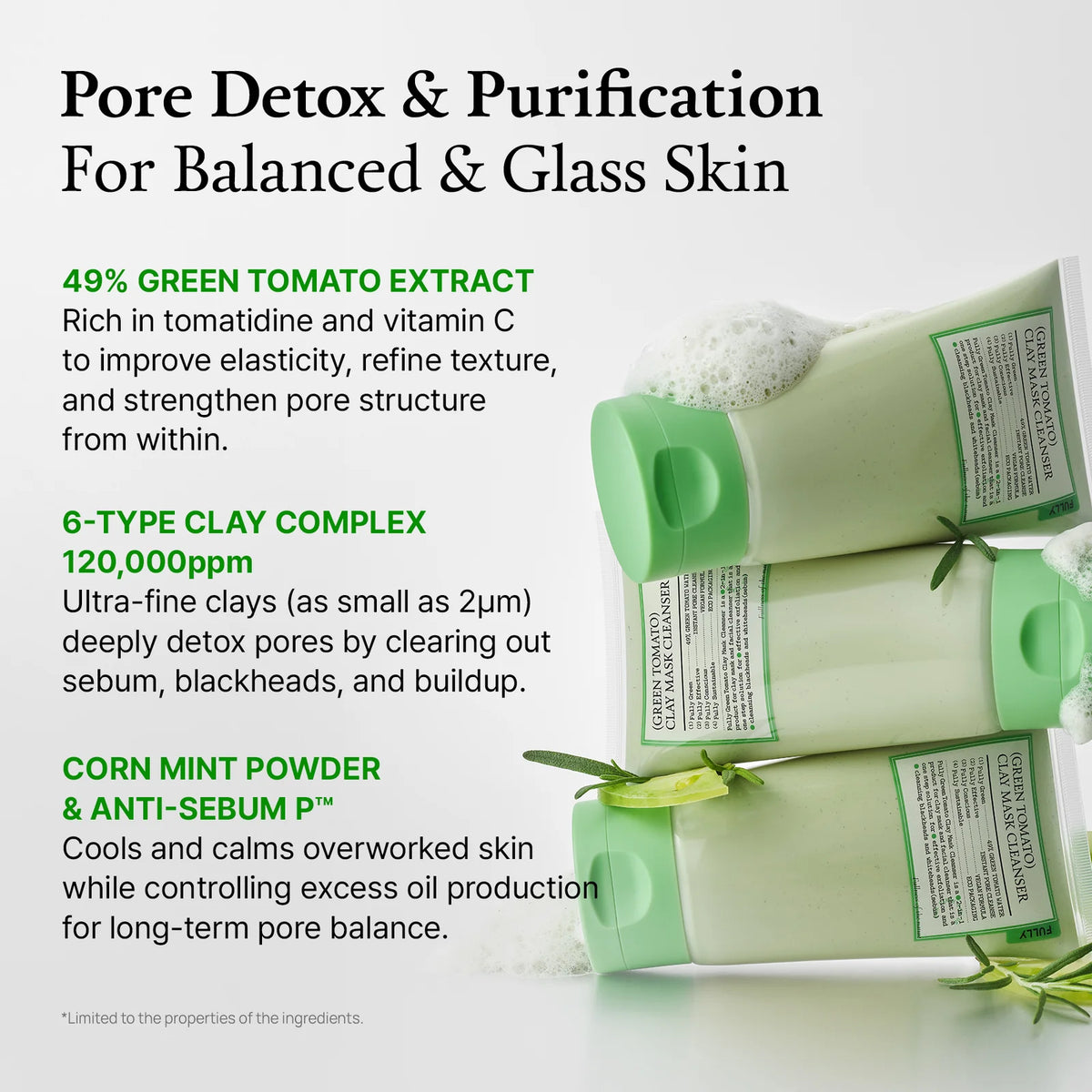 FULLY Green Tomato Clay Mask Cleanser