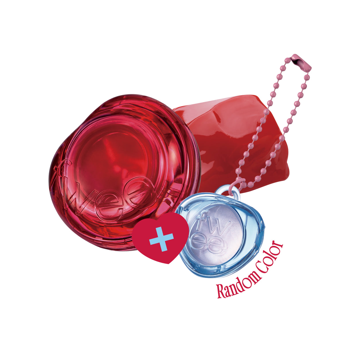 fwee Lip & Cheek Glowy Jelly Pot + Keyring (Random Color)
