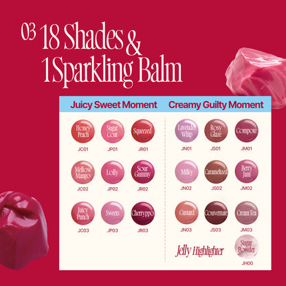 Lip & Cheek Glowy Jelly Pot + Keyring (Random Color)