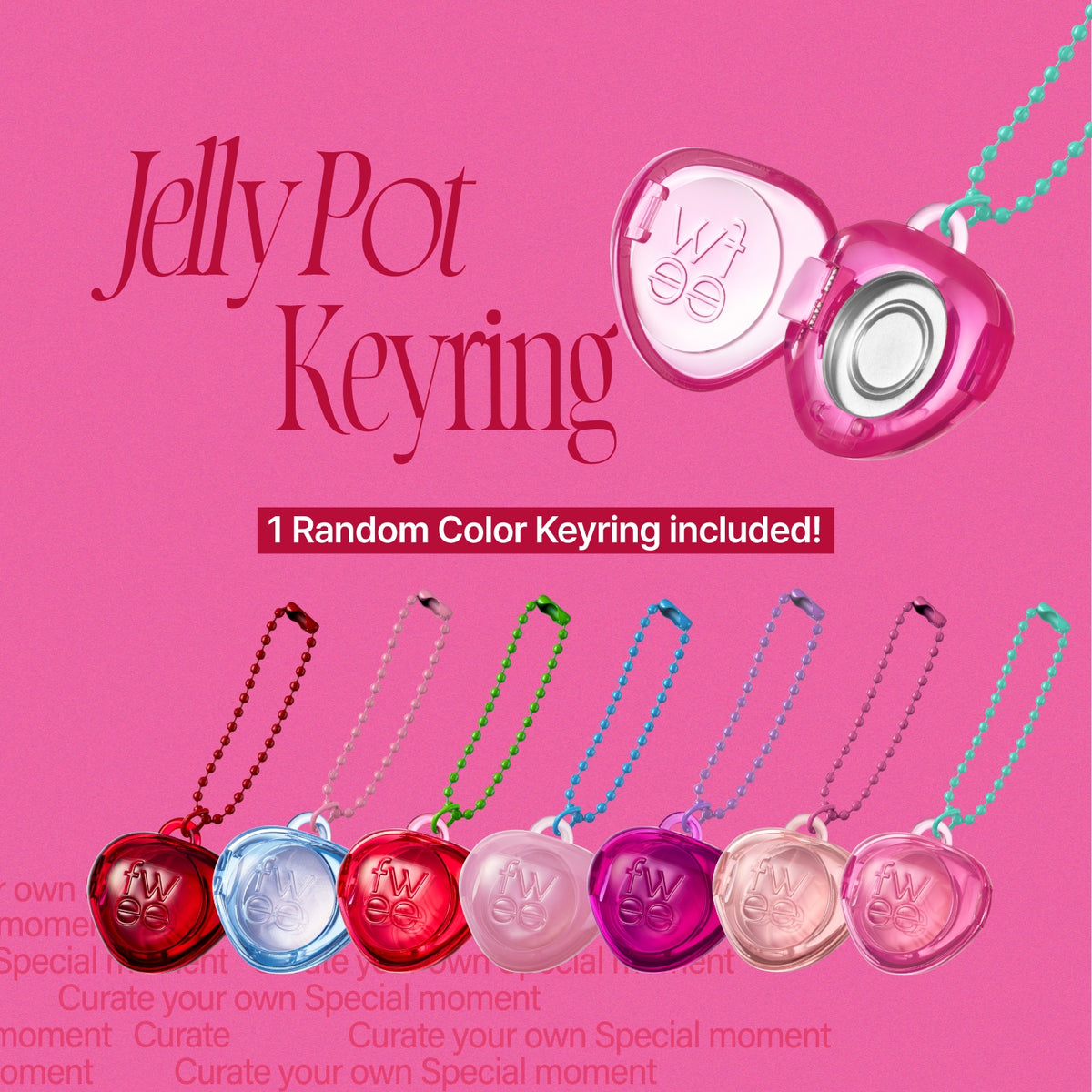 fwee Lip & Cheek Glowy Jelly Pot + Keyring (Random Color)