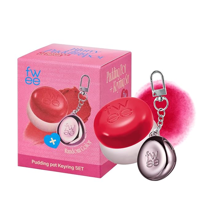 fwee Lip & Cheek Blurry Pudding Pot + Keyring (Random Color)