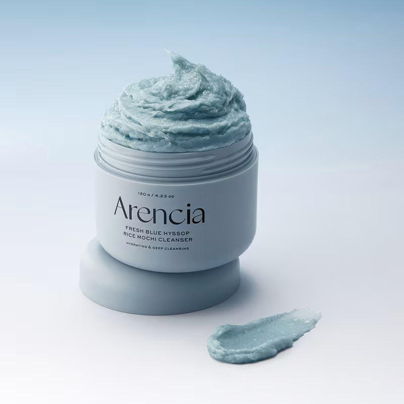 Arencia Fresh Blue Hyssop Rice Mochi Cleanser