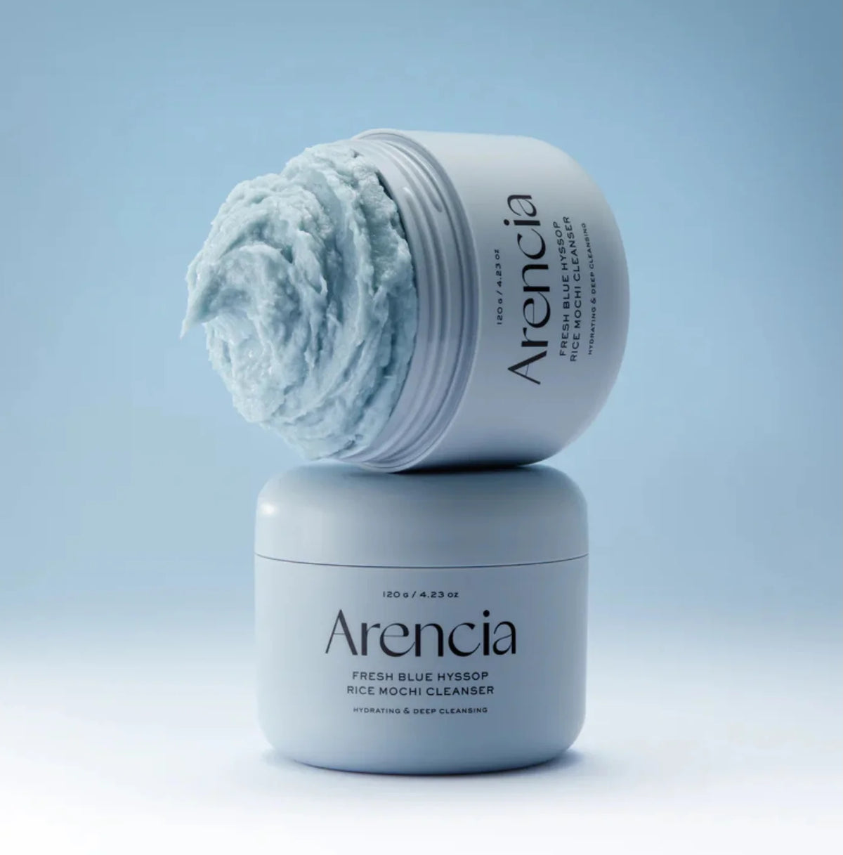 Arencia Fresh Blue Hyssop Rice Mochi Cleanser