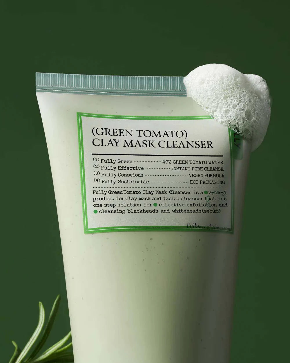 FULLY Green Tomato Clay Mask Cleanser