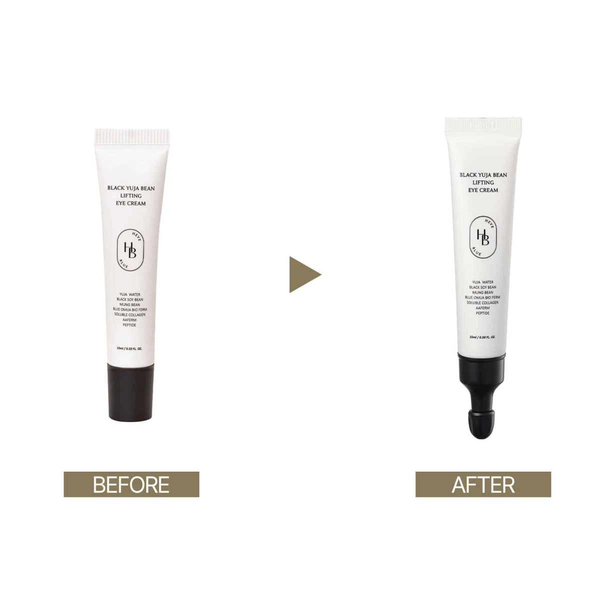 HEVEBLUE Black Yuja Bean Lifting Eye Cream