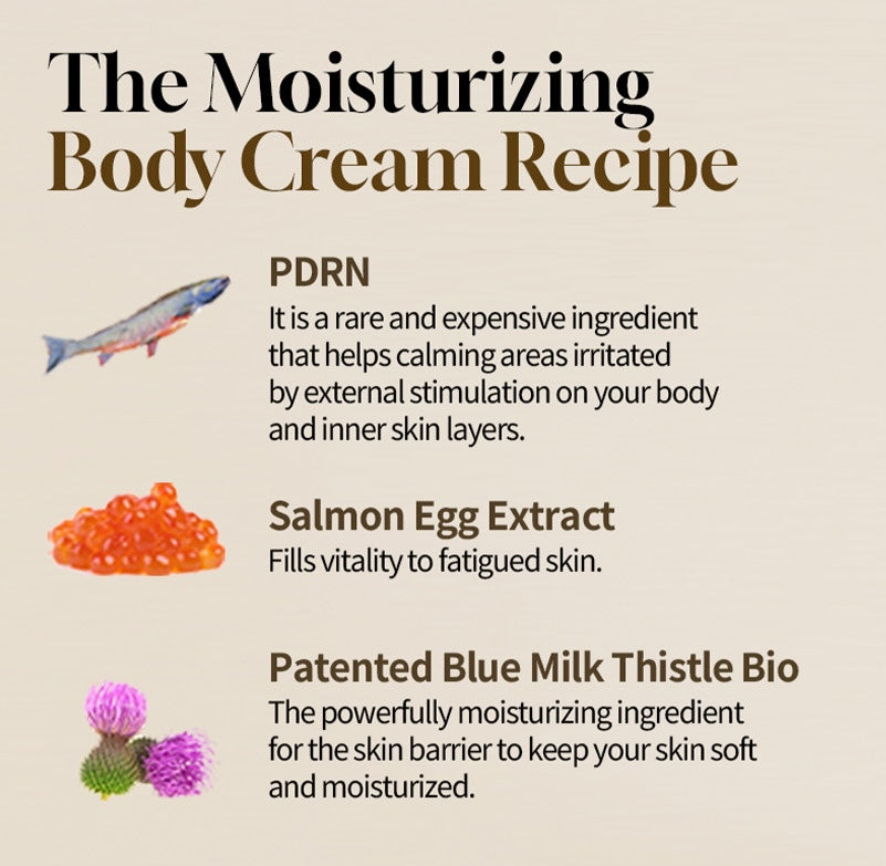 HEVEBLUE Salmon Fruity Centella Body Cream