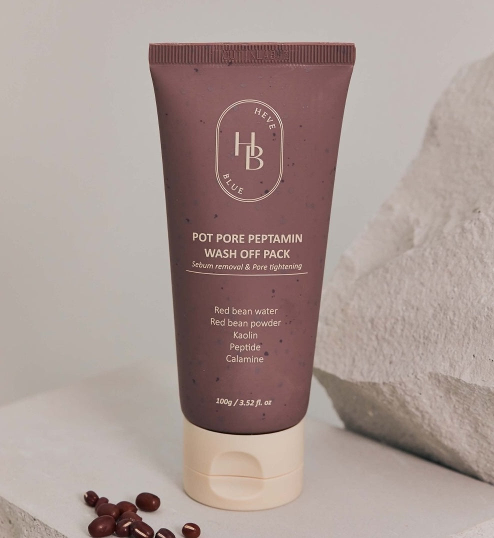 HEVEBLUE Pot Pore Peptamin Wash Off Pack