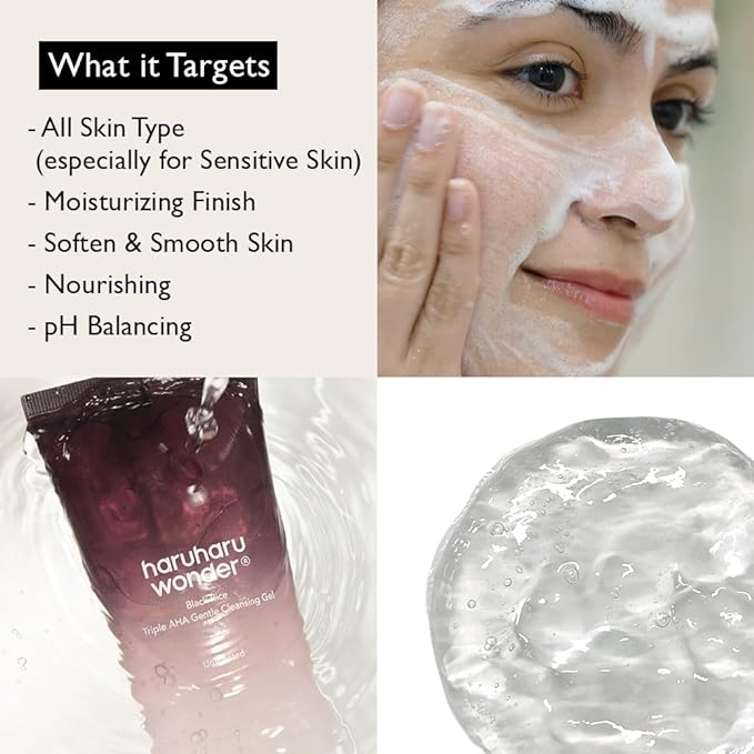 haruharu WONDER Black Rice Triple AHA Gentle Cleansing Gel