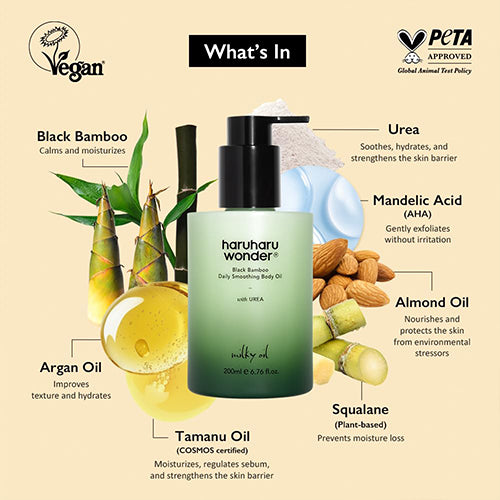 haruharu WONDER Black Bamboo Daily Smoothing Body Oil