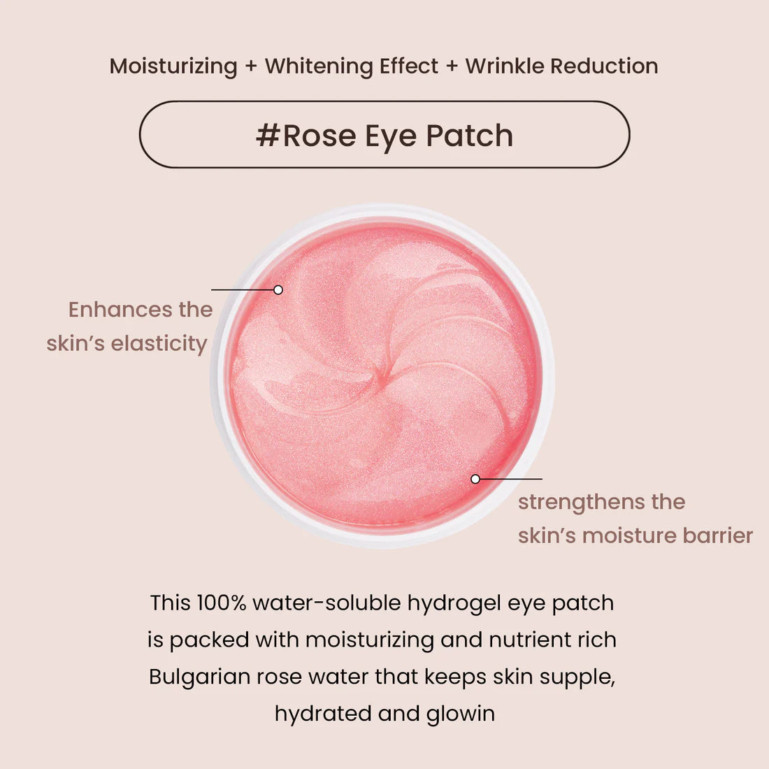 heimish Bulgarian Rose Water Hydrogel Eye Patch