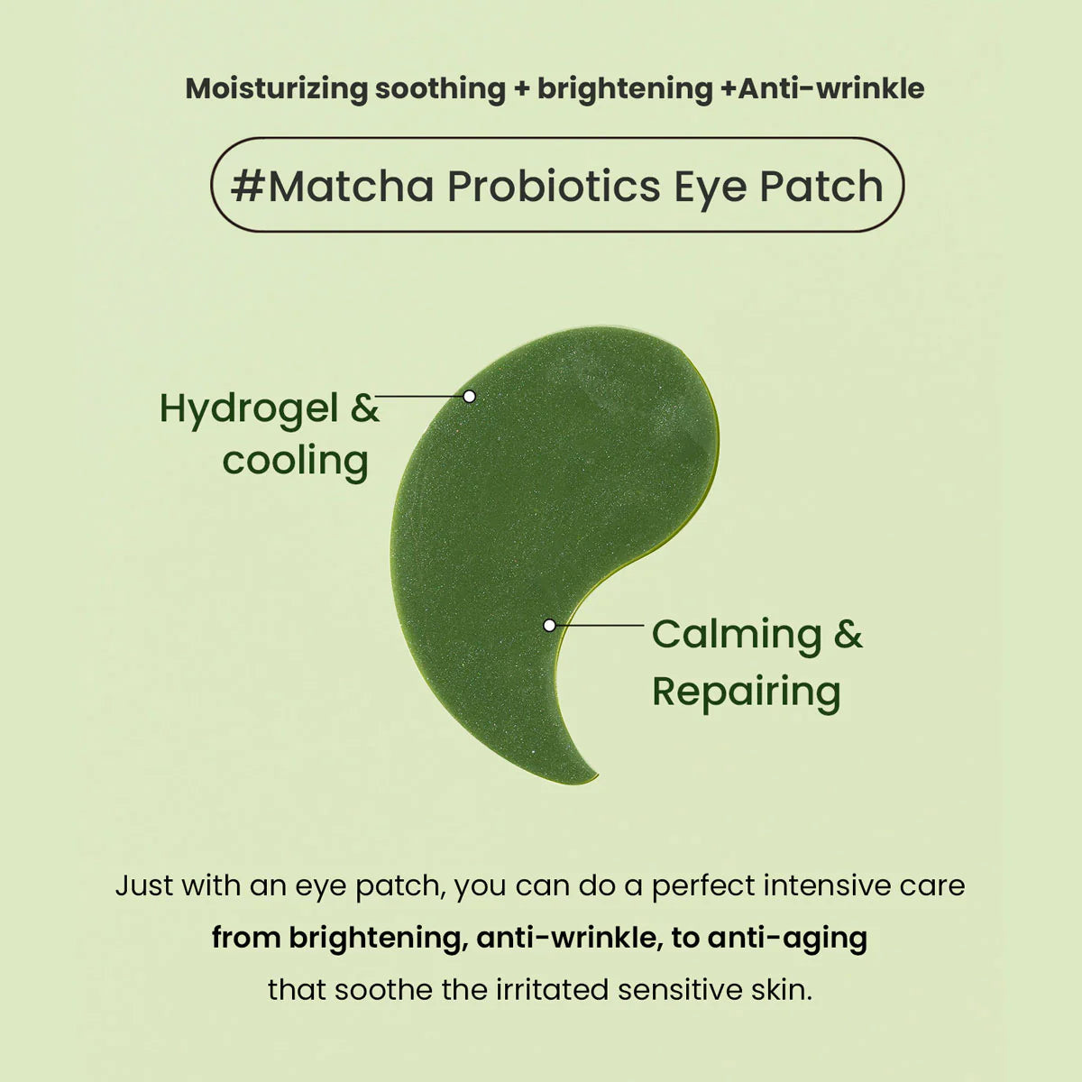 heimish Matcha Biome Hydrogel Eye Patch