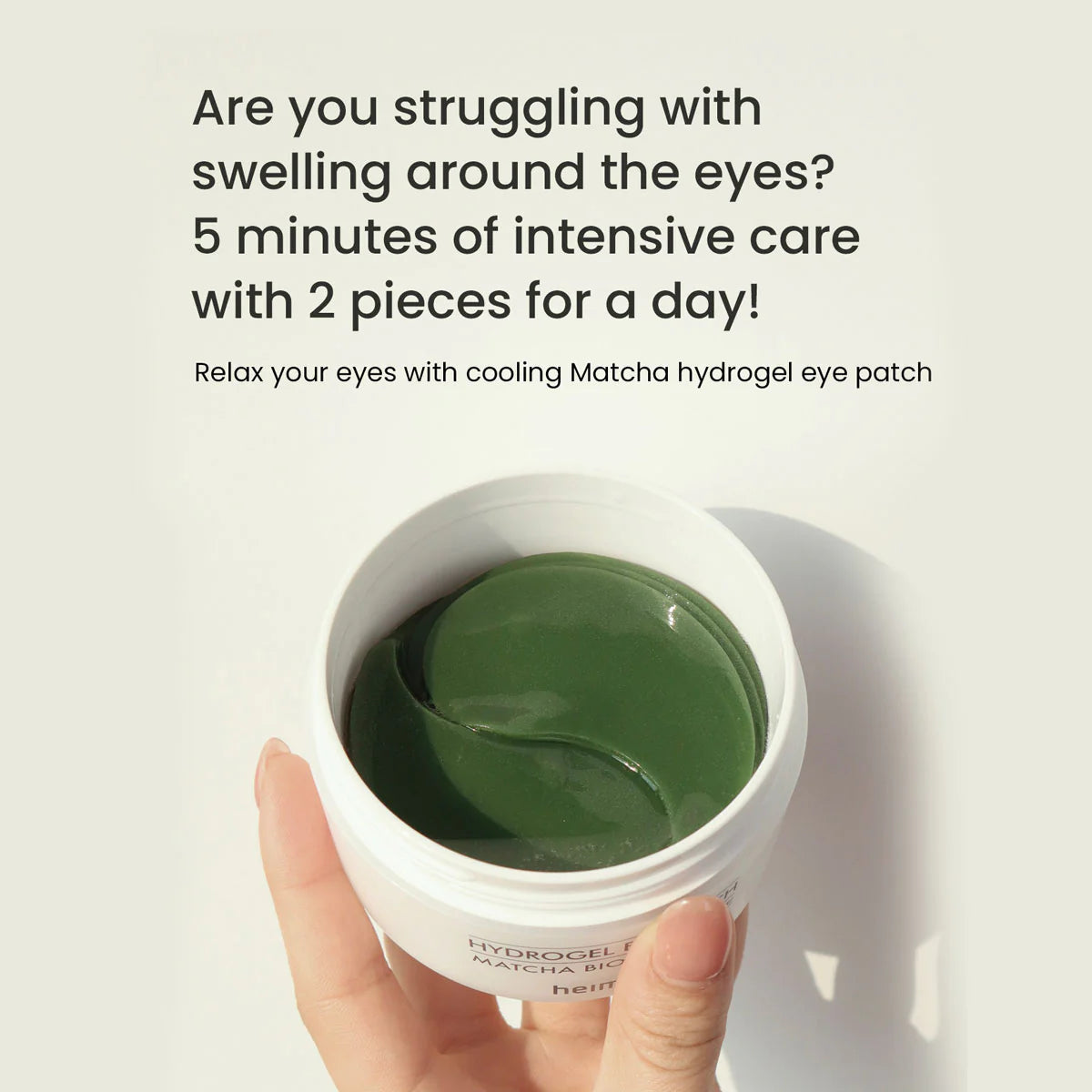 heimish Matcha Biome Hydrogel Eye Patch