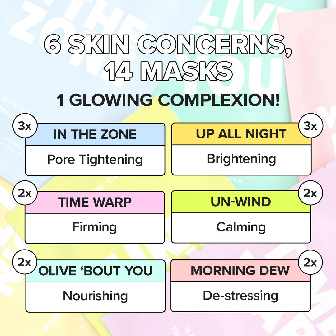 Let's Get Sheet Faced 14-Day Sheet Mask Set