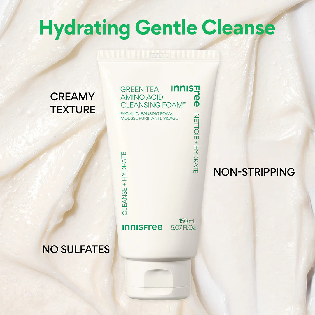 innisfree Green Tea Amino Hydrating Cleansing Foam