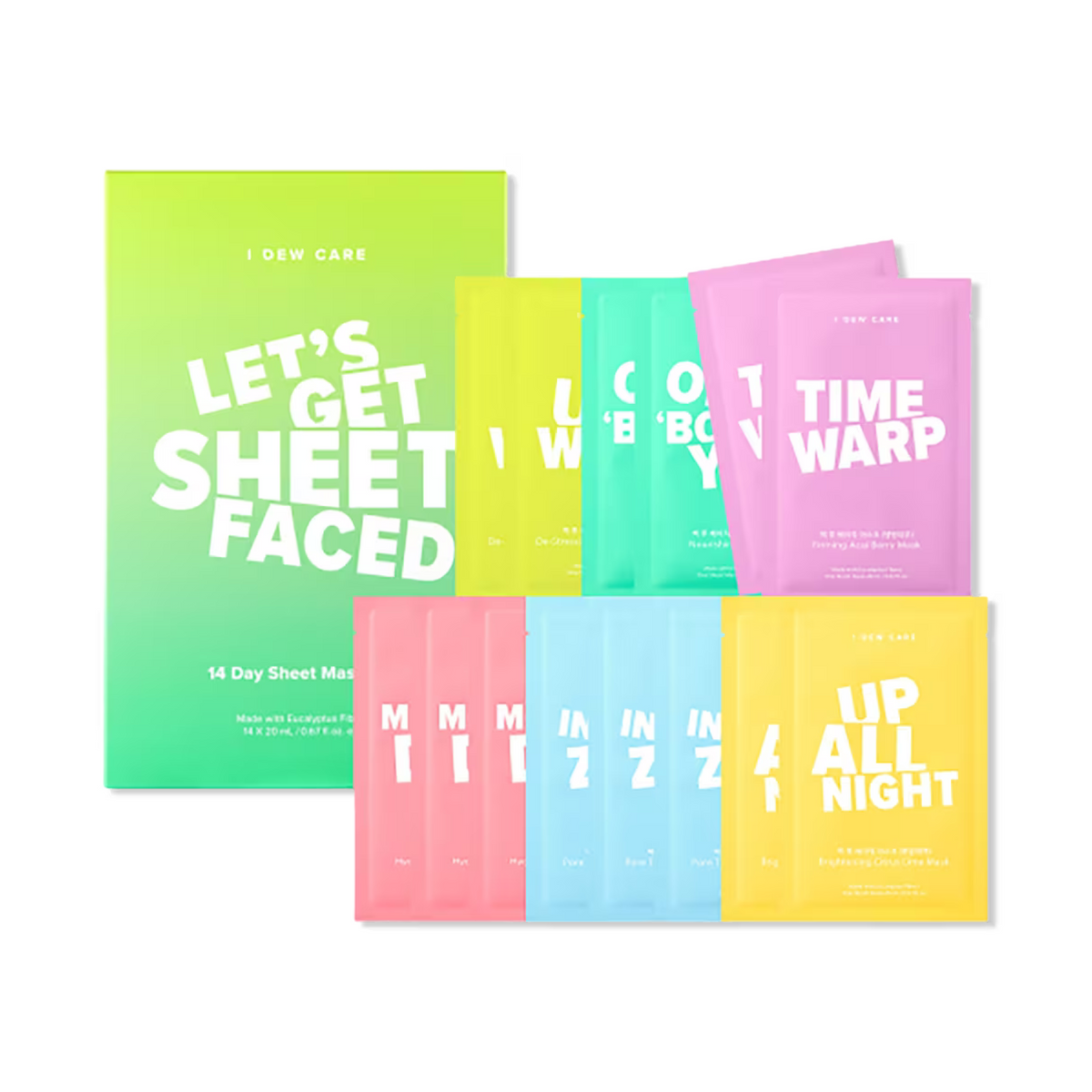 I DEW CARE Let's Get Sheet Faced 14-Day Sheet Mask Set