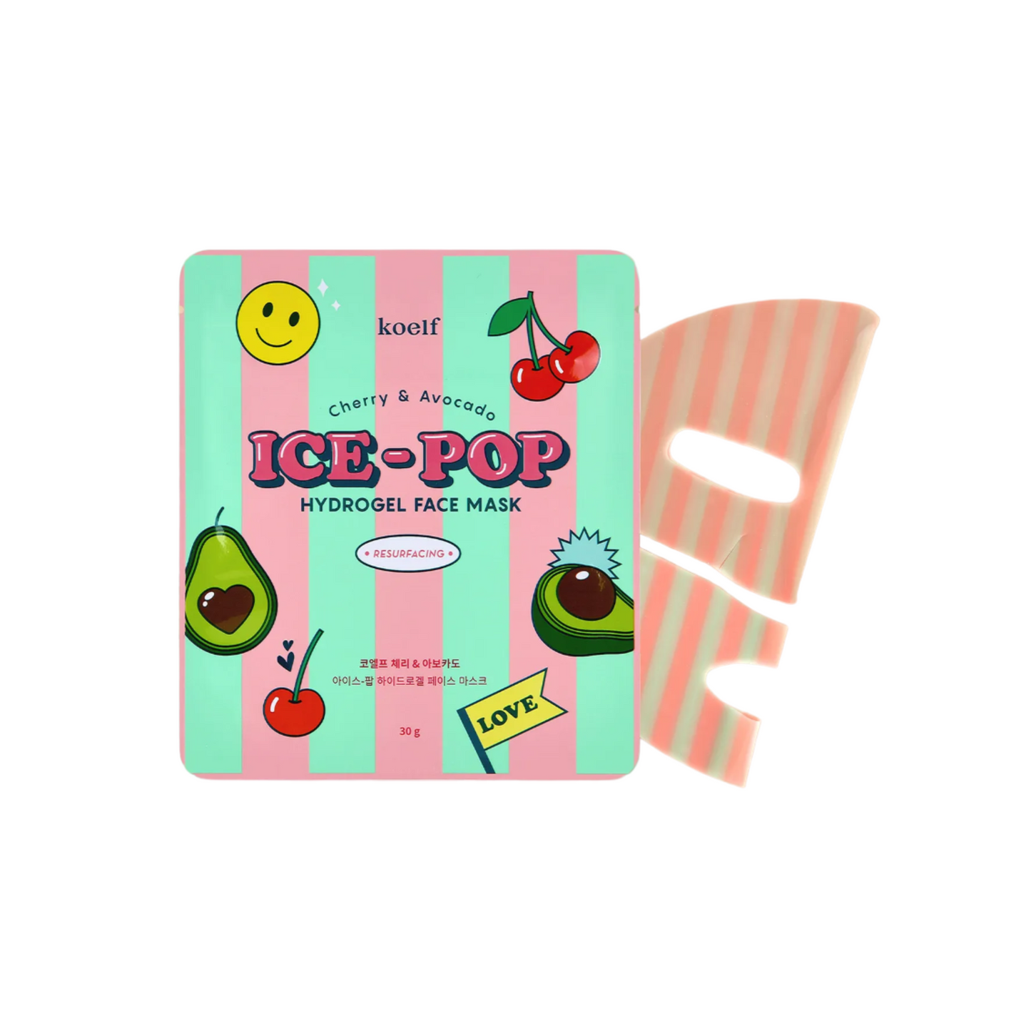 Cherry & Avocado ICE-POP Hydrogel Face Mask